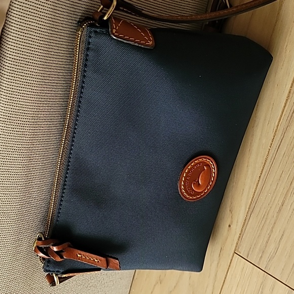 Dooney & Bourke Navy Nylon pouchette crossbody bag - Picture 2 of 16